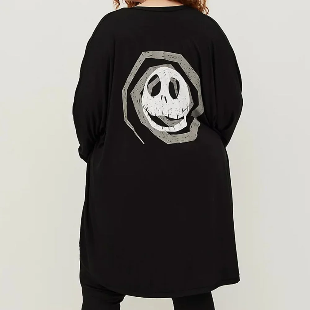 NWT TORRID DISNEY NIGHTMARE BEFORE CHRISTMAS JACK SKELLINGTON CARDIGAN HALLOWEEN - Picture 2 of 10
